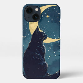 Capa de telefone de Gato Preto para iPhone
