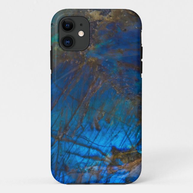 Capa de telefone de mineral da labradorite (Verso)