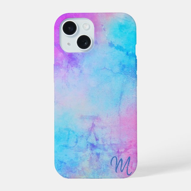 Capa de telefone de Monograma Multicolor (Verso)