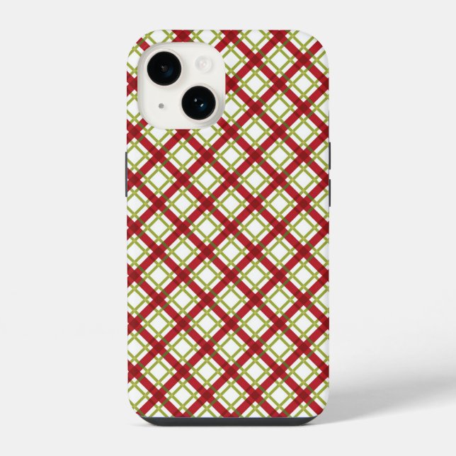 Capa de telefone de Natal Vermelho e Verde (Verso)