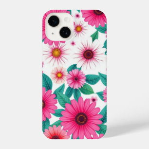 Capa de telefone de Padrão de Margarida Rosa Negri