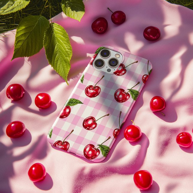 Capa de telefone de padrão de Xadrez de Gingham Ro (Criador carregado)