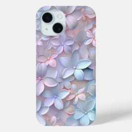Capa de telefone de Padrão Floral de Pastel Suave