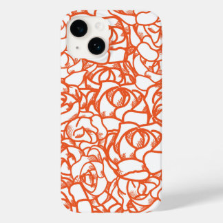 Capa de telefone de Rosas laranja
