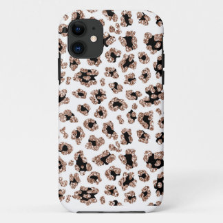 Capa de telefone do impressão do leopardo do