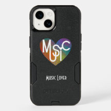 Capa de telefone do Lover do Heart® Music Lover