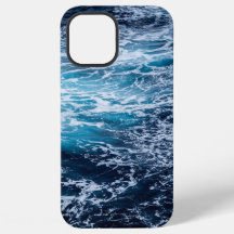 capa de telefone do mar azul