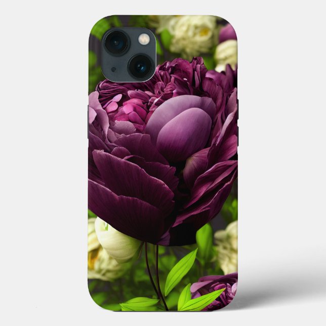 Capa de telefone Elegante de Peões e Rosas (Verso)