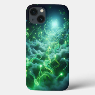 Capa de Telefone Energia Verde Brilhante - Neon Mí