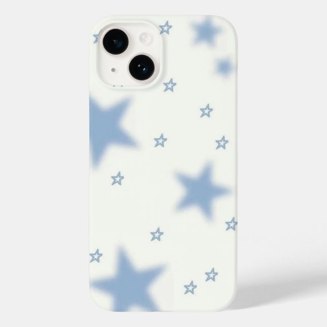 Capa de telefone estética Blue Star - Estilo mínim (Verso)