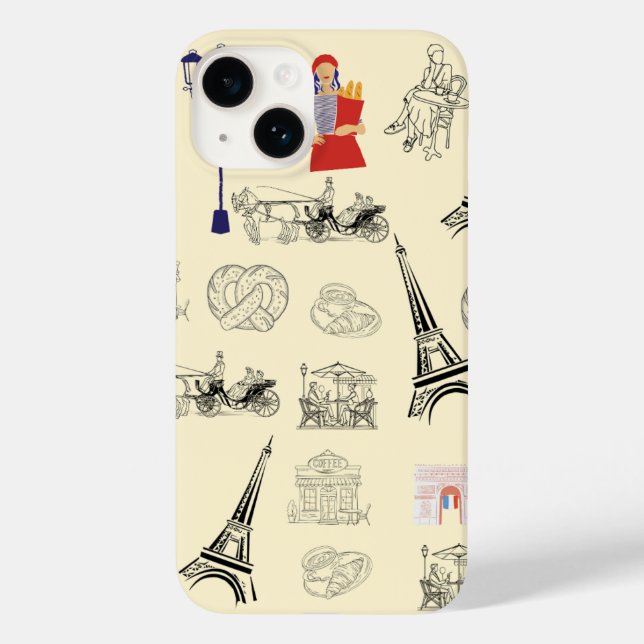 Capa de telefone estética de Paris (Verso)