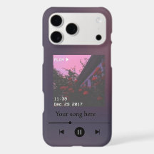 Capa de telefone estética de reprodutor de música,