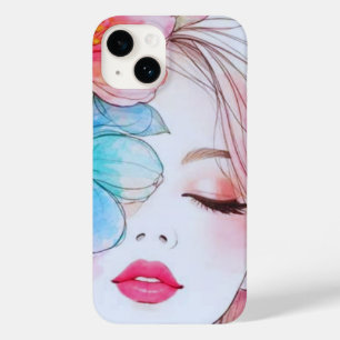 Capa de Telefone Estética Floral em Aquarela Femin