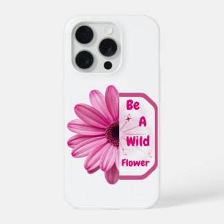 Capa de telefone estética floral rosa 'Seja uma fl