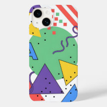 Capa de telefone estilo Memphis Dopamina Decoração