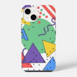 Capa de telefone estilo Memphis Dopamina Decoração