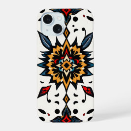 Capa de Telefone Estrela Explosiva Arte Folclórica