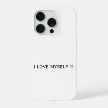 Capa de Telefone “Eu Amo a Mim Mesmo” – Fofa e Ace