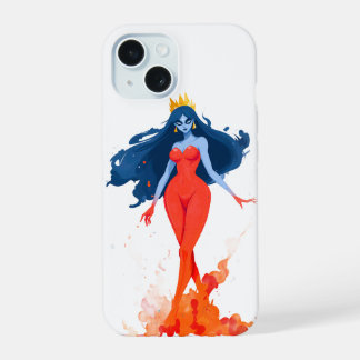 Capa de telefone Fire Queen, Arte Feminina Ousada