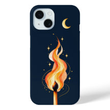 Capa de telefone Flame e Moon