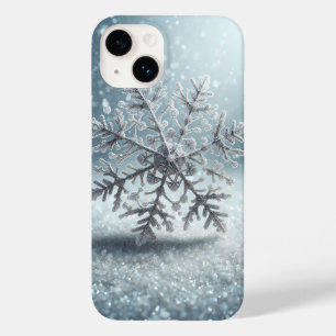 Capa de Telefone Floco de Neve Congelado Hiper-Rea
