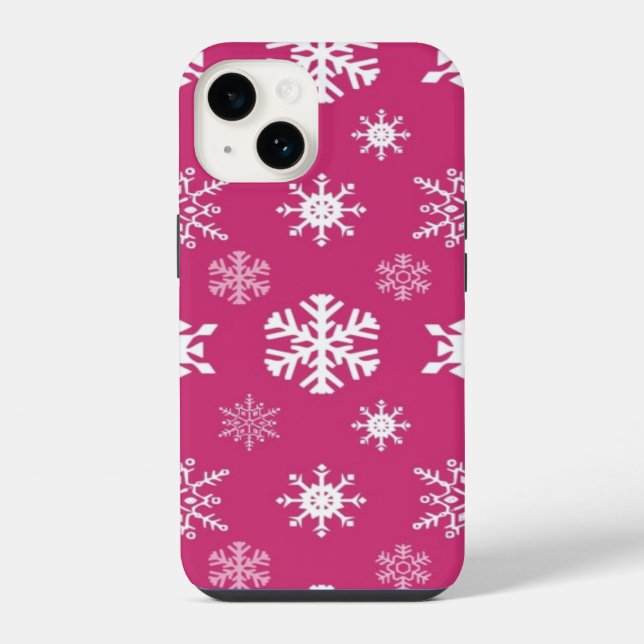 Capa de telefone Flocos de Neve (Verso)