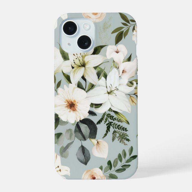 Capa de telefone floral (Verso)