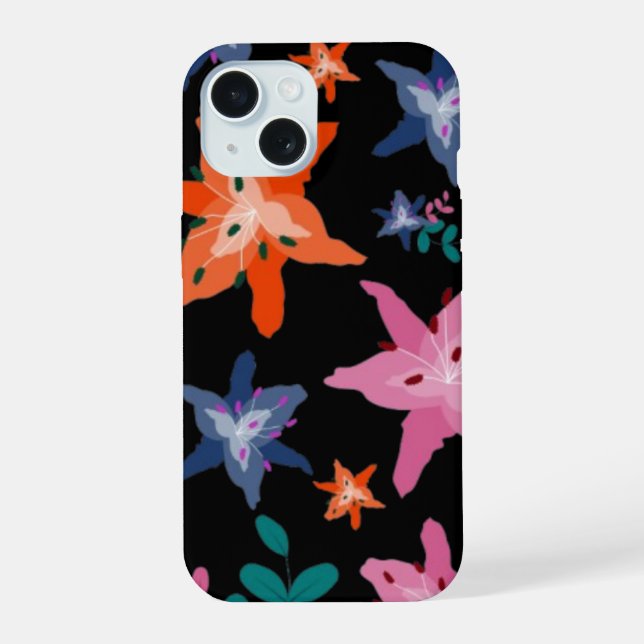 Capa de telefone Floral Flor (Verso)