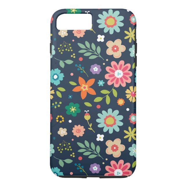 Capa de telefone Floral iPhone 8 Plus Gabinete de  (Verso)
