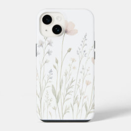 Capa de telefone floral Meadow estilo botânico