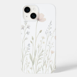 Capa de telefone floral Meadow estilo botânico