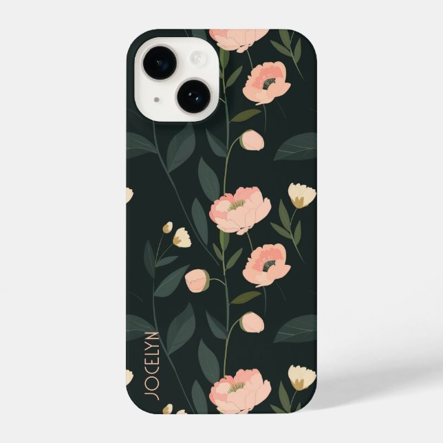 Capa de telefone floral personalizada (Verso)