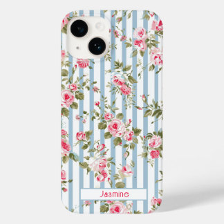 Capa de telefone floral Personalizada Pinstripe Pr