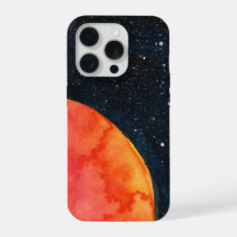 Capa de telefone Galaxy Lua Vermelha
