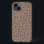 Capa de telefone Geométrica de Blocos Glitter Rosa<br><div class="desc">Um padrão geométrico cor-de-rosa e prateada cobrir esta capa de telefone e dá-lhe uma aparência bonito e única.</div>