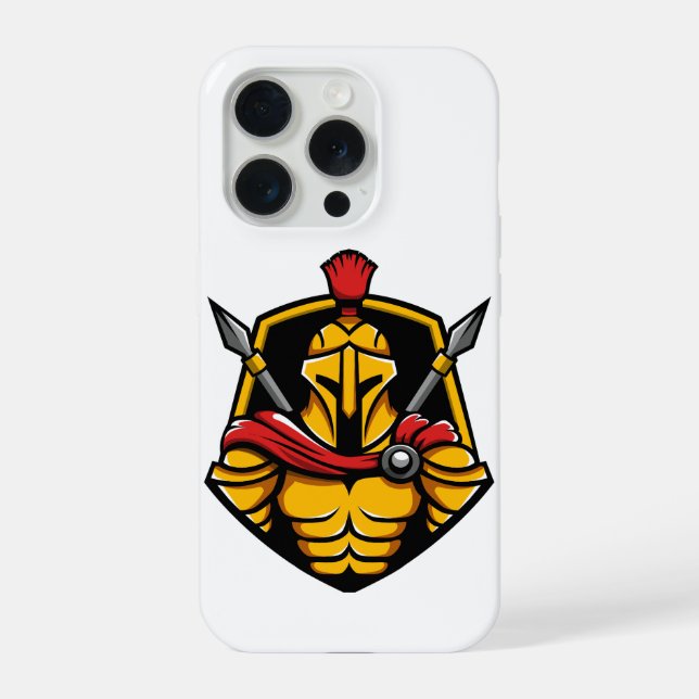 Capa de Telefone Guerreiro Espartano para iPhone 1 (Verso)