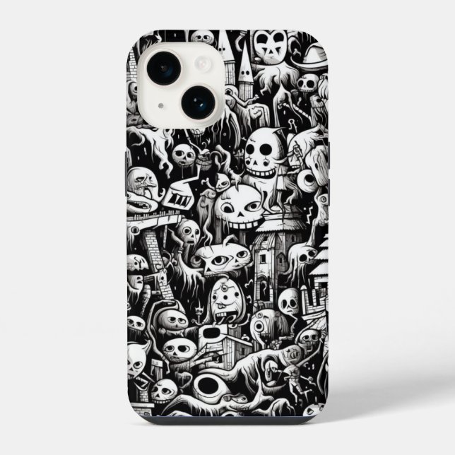 Capa de Telefone Haunted Doodles (Verso)