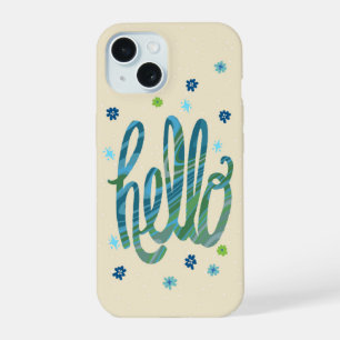 Capa de telefone Hello com flores fofas