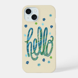 Capa de telefone Hello com flores fofas