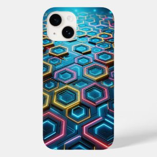 Capa de Telefone Hexágono Brilhante Futurista - Ci