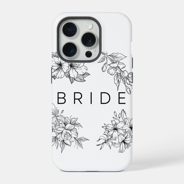 Capa de telefone iPhone 15 pro para noiva  (Verso)