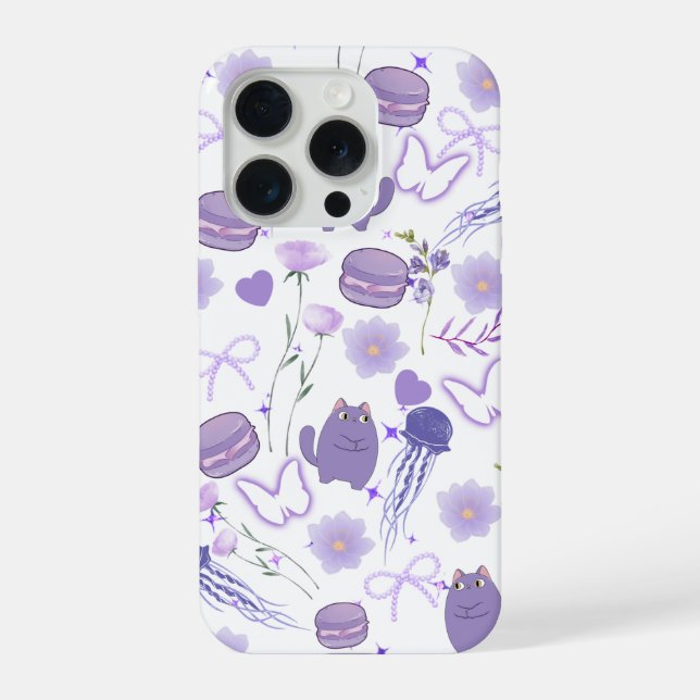 Capa de Telefone Lavanda Fantasia (Verso)