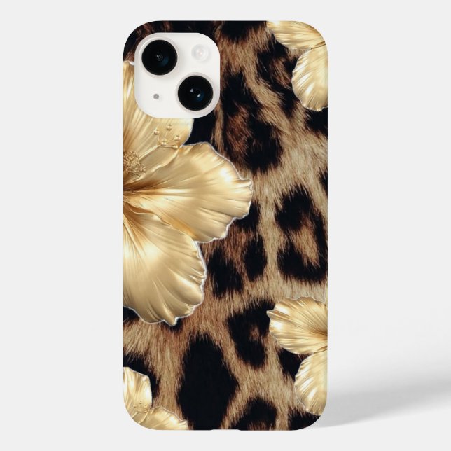 Capa de telefone Leopard (Verso)