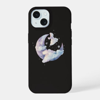 Capa de Telefone Lua Sonhadora e Nuvens