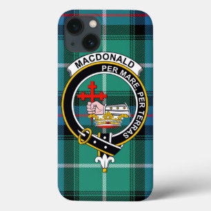 Capa de Telefone MacDonald Tartan, Emblema e Brasã