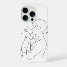 Capa de Telefone Mãe de Cachorro Minimalista Amant