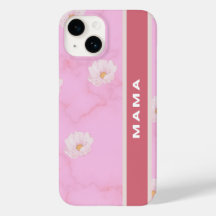 Capa de telefone "Mama" Floral Rosa