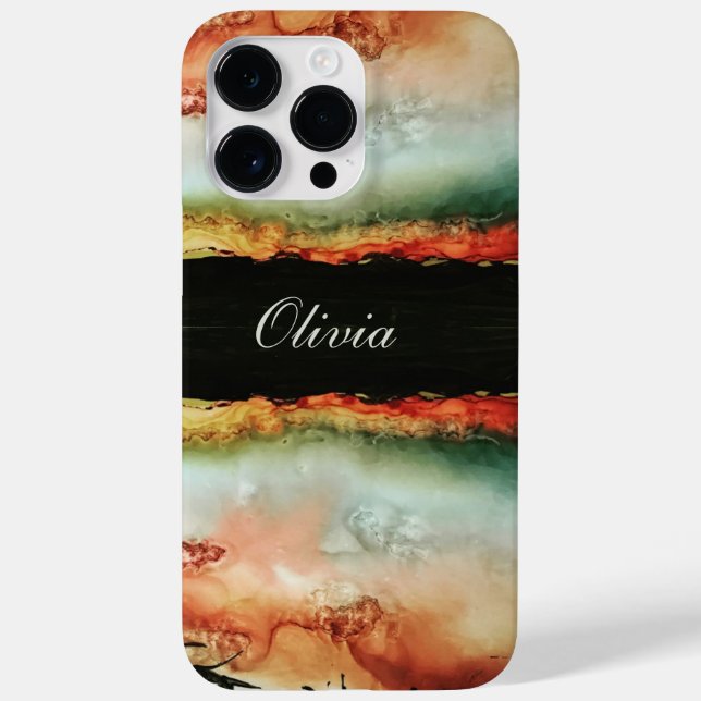 Capa de telefone Marble Encantada DrePersonalizada (Verso)