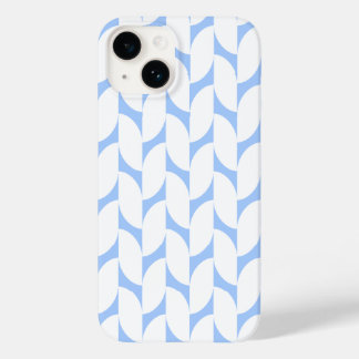 Capa de telefone mínima de padrão geométrico azul
