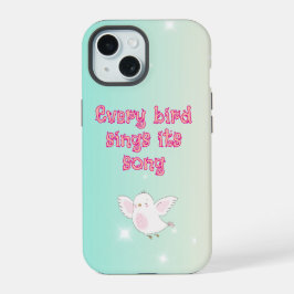 Capa de telefone mulher pintada e um pássaro
